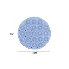 DIU 軟硅膠超慢跑指壓板原地慢跑足底按摩墊腳底室內器踩腳墊跑步專用, 天藍色30*30CM:如圖, 1個