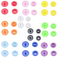 똑딱이 스냅단추 티단추 T3(10mm) T5(12mm) T8(14mm), 50세트, T3+MIX