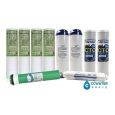 清淨淨水店 逆滲透RO純水機一年份濾心(台灣製) 美國FILMTEC 50G RO膜, 1個, 一年份NSF濾心含RO膜10支1009元, 一年份NSF濾心含RO膜10支1009元