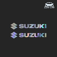 찐카 스즈키 suzuki 로고 차량용 데칼스티커 ZCG-32, 홀로그램, 1개