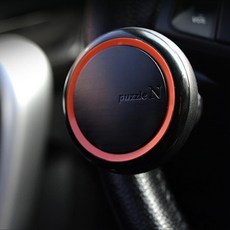 자동차 그립감 좋은 충격방지 파워핸들 초보운전 보조 차량용 이지턴, 오렌지라인