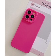 case&co 핫핑크 카메라보호 아이폰 갤럭시 휴대폰 케이스