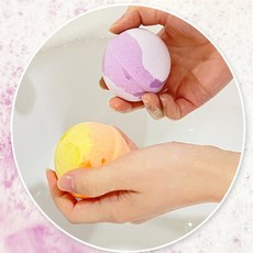 배들네 파스텔 컬러 거품 입욕제 100g 더허브샵버블배쓰밤, 한라봉