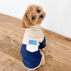 로로펫 강아지 고양이 포켓후리스, 네이비, 1개