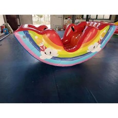 꽃게보트 에어바운스 꽃게바이킹 에어풍선 놀이체육 교구 2인용 4인용 6인용, 레인보우 보트 2인용 2.2-1.2-0.9미터, 1개