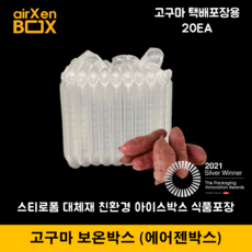H10 20EA (고구마 보온보냉박스) 에어젠박스 겨울고구마 스티로폼박스 보냉택배 냉장냉동 신선배송, 1) 고구마 L10, 1개
