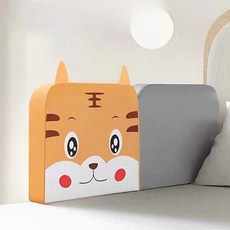 침대 벽 쿠션 가드 낙상방지 가림 벽 아기 난간 보호, 노란색 무지 - 38x50cm (1칸)