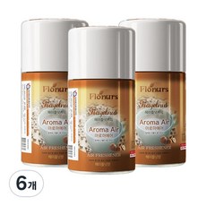 아로마에어 방향제 자동분사기 리필 캔, 280ml, 6개, 헤이즐넛커피