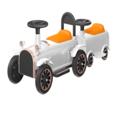 [주비에라] C-CLASSIC 기차 전동 붕붕카 유아 전동차, 화이트, 1개