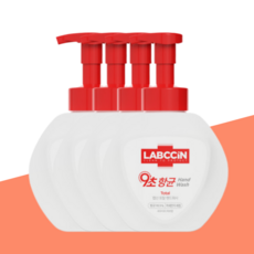 99.9% 항균 랩신 토탈 거품형 손세정제 500ml 4팩 넉넉한 묶음기획, 4개