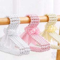 Itsok 진주 옷걸이 강아지 유아용 아이옷걸이, 아이보리, 아이보리