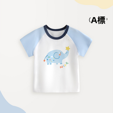 GUEFOON純棉短袖嬰幼兒上衣戶外款