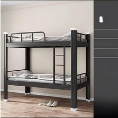 철제이층침대 프레임 기숙사 직원용 고정형 침대, 프리미엄 너비90 길이200 초두꺼운
