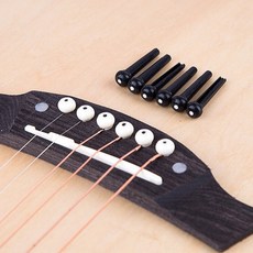 브릿지핀 통기타 브릿지 기타부품 ABS 1P, 브릿지핀블랙01172GA, 1개