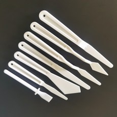 調色美工油畫刀工具 刮刀塑料7件套裝 美術用品水粉繪畫用品, 1個