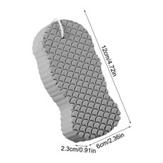 에이 스킨 릴렉스 도구 폴리 바디 케어 목욕 샤워 스크러버 스폰지 수건 스크러빙 엑스, 1PC, Gray, 1개