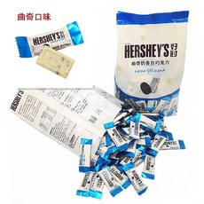 好時巧克力曲奇排塊90g 婚慶喜糖果學生兒童休閒進口網紅零食, 1個, 曲奇奶香脆樂多,90g【約24顆】