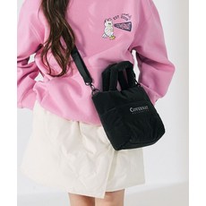 COVERNAT 키즈 어센틱 스퀘어 토트백 블랙 CK2504TB06BK