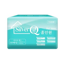실버큐 홀인원(30매) 성인용 기저귀 남성전용 국내생산 속기저귀, 1개, 30매