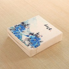 AIRASI 사각 쿠션 두꺼운 다다미 좌식 방석 메모리폼 큰 대형, 연꽃4_길이50 폭50 높이10 cm
