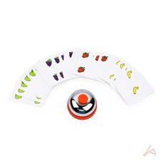 가족게임 탁상종 재미존땡땡땡스피드게임, 은색,흰색,주황, 1세트