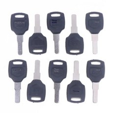 오토바이 탑박스 케이스 러기지 트렁크 수납함 공구함 키 원형 미가공 블랭크, 2. 10pcs