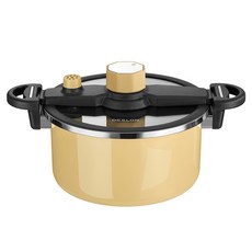 데슬론 티타늄 마이크로 압력솥 DFS-T842A, 1개, 노란색, 6L