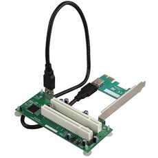 데스크탑 PCI-Express PCI-E-PCI 어댑터 카드 PCIe-듀얼 Pci 슬롯 확장 USB 3.0 추가 카드 변환기, 1개