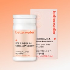 [공식본사] 베러웨러 질 유래 특허 유산균 본질 프로바이오틱스, 30정, 1박스