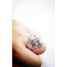 DH紋身器材 雷神嘎巴拉 立體戒指 - 彫暉老師設計 骷髏鬼才製作, 中號戒指大約指圍19.20號歡迎試戴, 彫暉老師