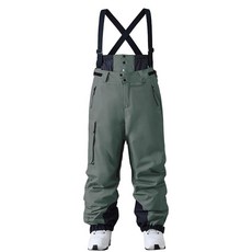 HOTIAN 남성용 스키 팬츠 여성용 배기 스노우 빕 방수 방풍 단열 따뜻한 겨울 오버롤(아미그린 라지) 294322