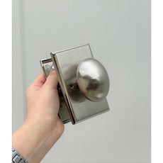 아이그루트 에그방문손잡이 안방 욕실손잡이 카페 감성 스퀘어 안심도어록, 1개, SN