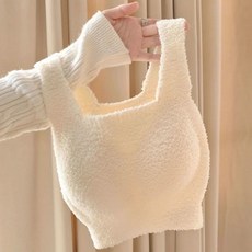 秋冬羊羔絨保暖內衣女壹體杯，舒適加絨加厚，無痕美背保暖內搭