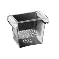 仙仙漂浮多功能隔離盒，繁殖盒、隔離箱、產子盒、孵化箱、產卵盒，孔雀魚仔魚幼魚小魚產房, 1個, 方形尺寸：10*13cm