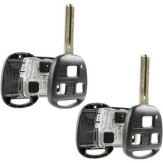 키 폽 무선 출입 원격 셸 케이스 및 패드 ES300 ES330 GS300 GS400 GS430 IS300 LS400 LS430 SC430에 적합, 2-Pack