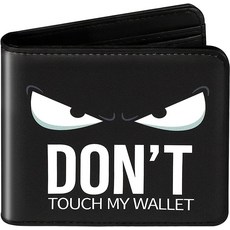 Toyuma 십대 남아용 만화 가죽 지갑 4-화이트 아이 스몰 미니멀리스트 234486