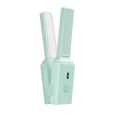 迷你離子夾 陶瓷釉直捲兩用電捲棒, 迷你口袋直卷兩用電卷棒-王者綠