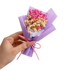 와일드 몬스터 납골당 봉안당 추모 성묘 미니 장식 꽃다발 부착식, 바이올렛