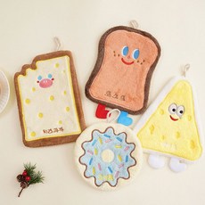 케이크토스트행주 귀여운 행주판촉물 답례품 단체선물 주방핸드타올 주방수건 주방행주, 토스트