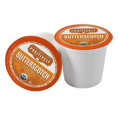 Organic Positively Tea Company Butterscotch 홍차 K-Cup 호환 캡슐 24개, 버터스카치 홍차