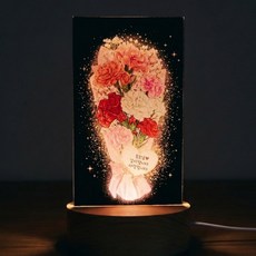 어버이날 무드등 카네이션 꽃 조명 부모님 감사 선물 인테리어 소품 아크릴 감성