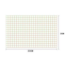 접착식 비닐 전사지 테이프 시트롤 클리어 정렬 그리드 미드 택 사인 스티커 절단 공예 데칼, 1개, 1. Red Grid 12in x7.8in