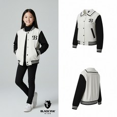 [백화점 출고] 블랙야크 키즈 여아 루시세일러니트자켓 아이보리 자켓 걸즈 점퍼