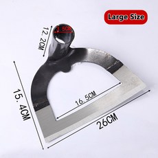 도라지창 농업 hoes 휴대용 잡초 레이크 중공 괭이 정원 도구 잡초 제거 심기 야채 원예 풀기 잡초 26cm 1개, 03 26cm × 1개