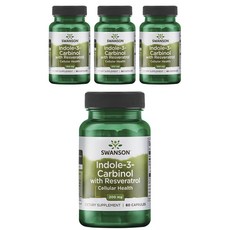 Swanson 斯旺森 芥蘭素&白藜蘆醇膠囊 200mg, 60顆, 4罐