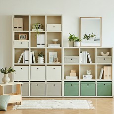 한샘 샘 폴리 수납바스켓 모음, 크림, 3개