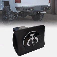 Metal Mythosaur 해골 트레일러 히치 커버 5.1cm(2인치) 견인 후면 리시버 플러그 SUV 픽업 트럭 화이트 158639