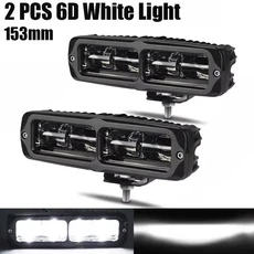 6D 렌즈 led 라이트 바 6 인치 led 바 오프로드 운전 빔 작업 램프 안개등 Niva lada 4X4 ATV SUV 트럭 트, 01 2pcs 6D, 01 CN, 1개