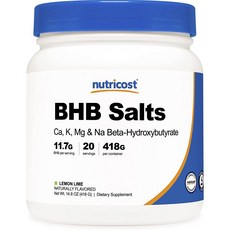 뉴트리코스트 BHB 솔트 레몬 라임 맛, 1개, 418g, 418g