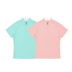 콜핑 루다비 여성 여름 기본집업 반팔티셔츠(KVT0580W 002 전용2)